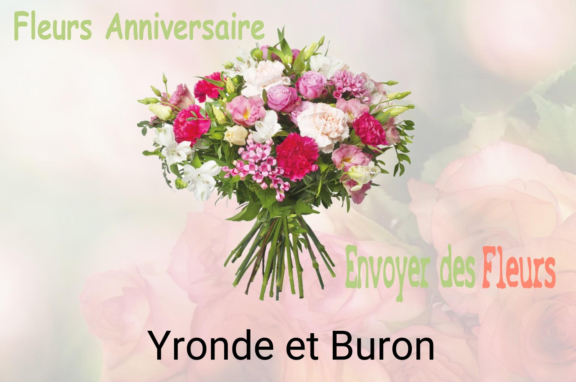 Bouquet de fleurs d’anniversaire livré à Yronde-et-Buron